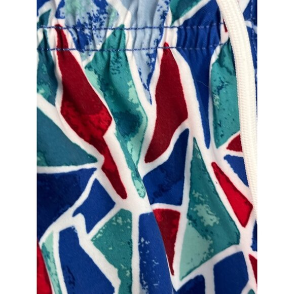 Nautica Men’s Large Board Shorts Abstract Mosaic Print Swim Trunks - Picture 8 of 8